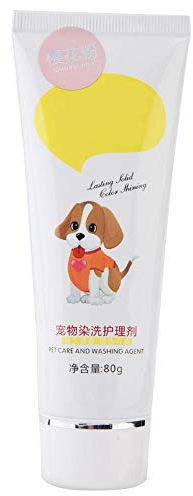 Tinte para el Pelo de Perro, Tinte para el Cabello Rosado para Mascotas, Spray de Pintura para Mascotas para Perros, Tinte para Perros de Color para Una Preparación Creativa(Rosado)