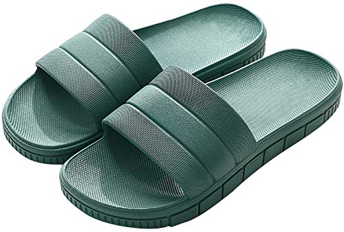Ciabatte da mare Uomo & Donna & Coppia, fascetta larga, Pantofola Sandalo tipo ciabatta perfetto per l'estate, Verde Militare, 38/39 EU