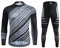shine future Herren Radtrikot Set Herren Fahrradbekleidung Set Fahrradbekleidung Fahrrad Trikot mit Sitzpolster Atmungsaktiv Schnelltrocknend für Radsport (Schwarz und Grau, Small)