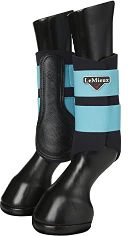 LeMieux Brushing Horse Boots – Schutzausrüstung und Trainingsausrüstung – Reitstiefel, Bandagen und Zubehör, azurblau, Large