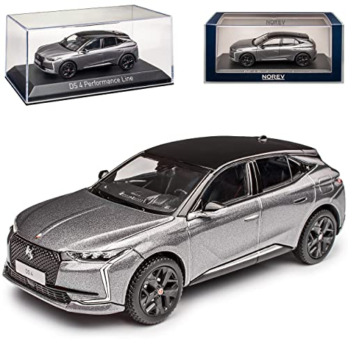 Norev Citroen DS4 Performance Line Platinium Grau 2. Generation Ab 2021 1/43 Modell Auto mit individiuellem Wunschkennzeichen
