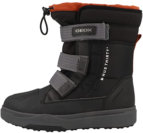 Geox Jungen J Bunshee Pg Boy B A Stiefel,Schwarz Rust,29 EU