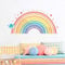 HGDESIGN® Wandtattoo Wandaufkleber Wandsticker Große Regenbogen Rainbow Kinderzimmer Babyzimmer Kind Baby Mädchen Wanddeko