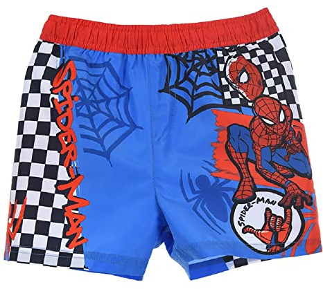 Spiderman Badeshort Badehose Schwimmhose Schwimmshorts Jungen (Rot 98)