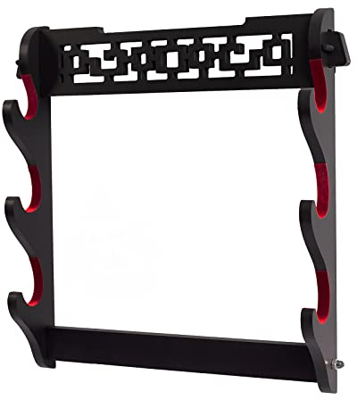 Support Mural Pour éPéE De Samouraï, PréSentoir Katana Wakizashi Tanto, Support Mural Pour éPéE (3 niveaux)