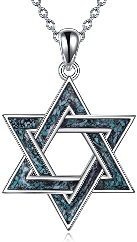 YFN Stella di Davide Collana in Argento Sterling Ciondolo di Tuchese Gioielli Regali per Donna Uomo