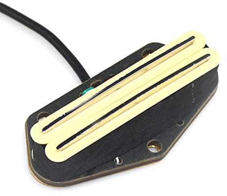 Humbucker Bridge Pickups Pour Guitares Électriques Telecaster Guitares Dual-Bobine Pickups Dual-Track Pickups Micro guitare électrique (Color : Yellow)