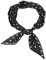 FAIRYGATE Schal Schwarz Damen Bandana Halstuch Seidentuch Chiffon Fashion Tuch Schal Kopftuch Multifunktion Schal Seide Halstücher Kopftücher DA2815