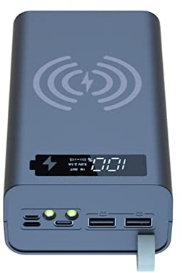 Acfthepiey 12X18650 Ladebatterie Fall Schweißen Kostenlose Batterie Aufbewahrungsbox DIY Power Bank Fall - mit Lichtbox