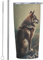 cfpolar Cool Wolf Thermobecher aus Edelstahl, isoliert, mit Deckel und Strohhalm, langlebig, für kalte und heiße Getränke, 590 ml