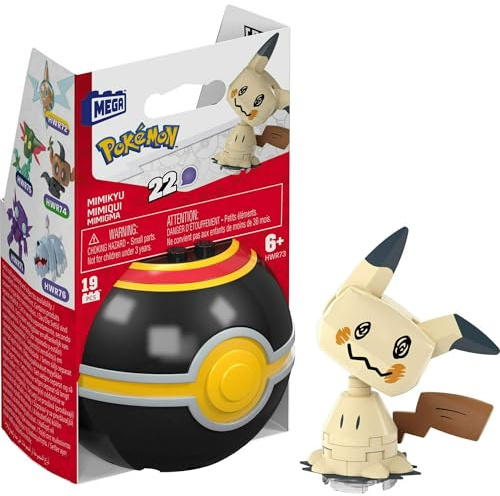 Mega Brands Pokemon Construx in Pokeball Evergreen & Generations - (Mimikyu)