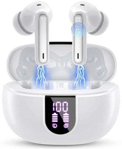 Btootos Wireless Earbuds, Bluetooth 5.3 Headphones with ENC Noise Cancelling Microphone