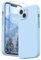 SURPHY Compatible with iPhone 13 Case with Screen Protector, Liquid Silicone Protection for Each Lens Shockproof Thickened Rubber Cover for iPhone 13 6.1 inch 2021 (Light Blue)