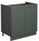 Vicco Spülenunterschrank Fame-Line, Grün-Gold Landhaus/Anthrazit, 80 cm, AP Marmor