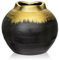 Gold Keramikvase für Blumendekoration Handgemachte Vintage Vase Tischvase aus Keramik Moderne Keramik-Blumenvase für Deko Wohnzimmer Home Office, Vase für Pampasgras, Rustikales Antikes Dekor
