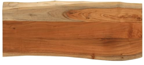 vidaXL Tischplatte 100x40x3,8cm Rechteckig Massivholz Akazie Baumkante