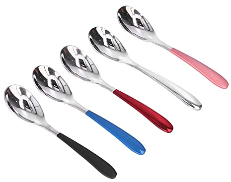 Cuchara de café de 5 uds que no se dobla, juego de cucharas de cena de aspecto elegante y fácil de limpiar para restaurante