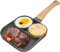 HIYAA Egg Frying Pan, Non-Stick Egg Pan Pancake Pan Cake Pan Aluminum Breakfast Steak Fried Egg Burger Pan for Induction Hob Herd Gas