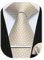 Enlision Krawatten für Herren Karierte Krawatte und Einstecktuch krawattenklammer Set Einfarbige Krawatte Champagner Taschentuch Krawattennadel Für Männer Hochzeit Business,Champagner