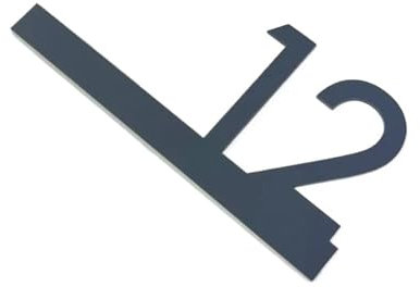 Door numbers Customized 25x12cm Modern 2D Matte Black Acrylic Outdoor House Number Sign Street Address Plaques For Home Door Plate house numbers plaques(Dark Grey)