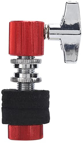 KIMISS Schnelle Veröffentlichung Hihat Jazz Aluminiumlegierung Becken Rackhalter Instrument Spiele Accessoires - Hi - Hut für Jazz Drum (Rot)