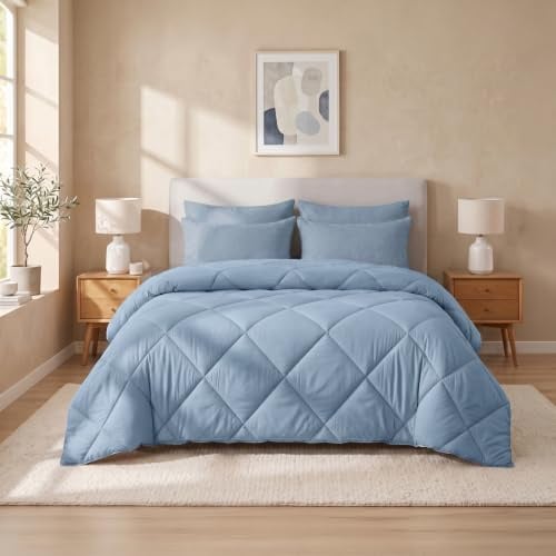 SLEEP COMFY Sommer Bettdecke 200x220 cm, Mikrofaser Bettdecke ohne Bezug, atmungsaktiv, waschbar & Oeko-TEX Zertifiziert
