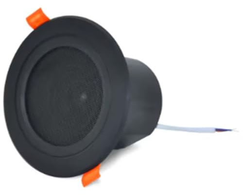Bortivier 3'' Ceiling Home Speaker Speaker forKitchen Bathroom 10W Moisture-Proof Full Range Music Speaker Full Range Music Speaker Black