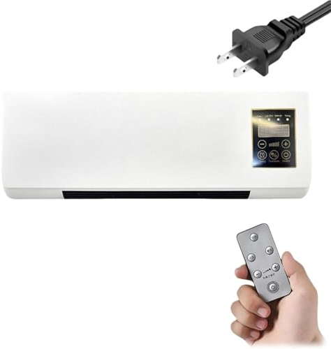 KHUKHU Klimaanlage, Tragbare Split-Klimaanlage, Multifunktionale Wandklimaanlage For Kühlen Und Heizen, Keine Installation, Fernbedienung, For Zuhause(White)