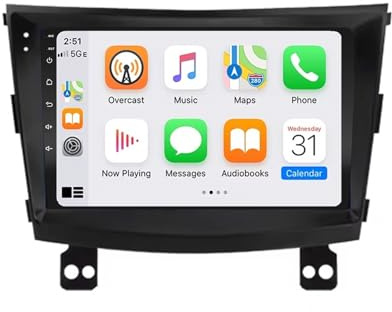 Car Multimedia Radio per Ssang Yong Tivoli 2015-2022 Ips Schermo Tattile Supporto Gps Navigatore Wireless Radio Carplay Android Auto Wifi Dab+ Bluetooth Dsp, 8 Nucleo 6G+128G