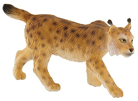 Bullyland 64449 - Spielfigur Luchs, ca. 8,9 cm große Tierfigur, detailgetreu, PVC-frei, ideal als kleines Geschenk für Kinder ab 3 Jahren