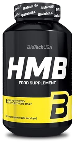 BioTechUSA HMB | Hochwirksame Kalzium-HMB-Kapseln | 3000mg pro Portion | Verstärken Sie Ihr Training und bewahren Sie Ihre Gewinne mit HMB | 150 Kapseln
