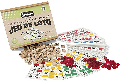 JeuJura 8139 Brettspiel, – Lotto – Holzbox