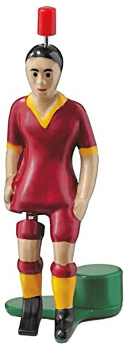 TIPP-KICK Top-Kicker Rome I Joueurs originaux pour petits et grands I Jouez avec cette figurine dans tous nos jeux de football de table I Accessoires I Maillot rouge I Jeu de simulation foot figurines