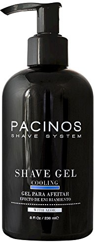 Pacinos Shave Gel Cooling Gel with Aloe Vera (8 fl oz)