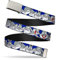 Buckle-Down Unisex-Erwachsene Web Belt 1.5 Gürtel, Bugs Bunny Close-up Posen, Blau, 4 cm Breit / 42 cm Hosen Größe