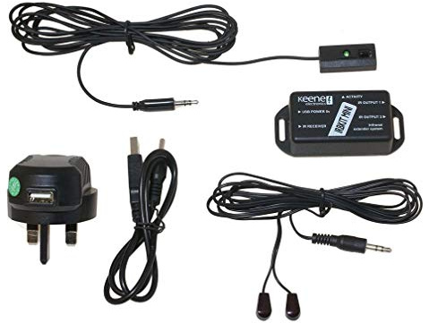 IRBKIT Mini Infrared Extender System Complete Kit With Fascia Mount Receiver USB Power IRBKITM
