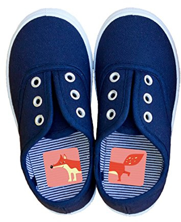 Laufkleber - Schuhe anziehen spielerisch lernen, für Kinder zur Vermeidung von Entenfüßen, Aufkleber mir Rosa Tieren