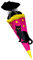 Schultüte Bastelset Schwarze Katze - Zuckertüte - aus 3D Wellpappe, 68cm hoch