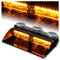 Anzene Lumières stroboscopiques à 16 LED haute intensité 18 modes pour toit intérieur/tableau de bord/pare-brise avec ventouses (ambre)