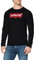 Levi's Men's Long-Sleeve Standard Graphic Tee T-Shirt, Stonewashed Black, XL