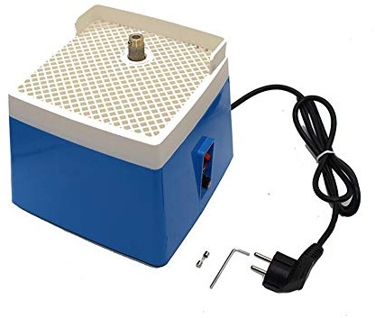 Toplionace 220V Mini Glas Winkelschleifer, Automatische Glasmalerei Grinder DIY Desktop Glas Eck Schleifmaschine (ohne Prallplatte)