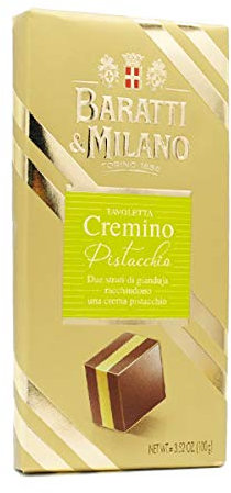 Baratti & Milano Cremino à la pistache - 3 x tablette de 100 g.