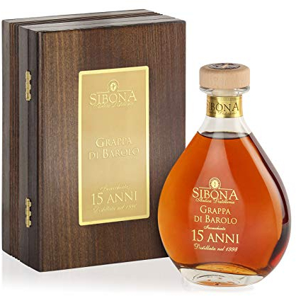Grappa -SIBONA- Riserva 15 Anni con cofanetto celebrativo in legno pregiato, prodotta in sole 1000 bottiglie numerate con certificato