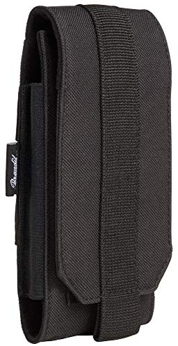 Brandit Erwachsene (Unisex) Molle Phone Pouch Large Kleintasche, Black, Large, L EU