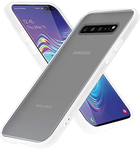 Cadorabo Hülle kompatibel mit Samsung Galaxy S10 4G Schutzhülle TPU Silikon Case Hybrid Matt Design Anti Rutsch Slim Kratzfest Weiche Gummi mit Rundumschutz Case Hülle für Galaxy S10 4G in Transparent