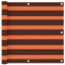 vidaXL Balkon Sichtschutz Bespannung Terrasse Windschutz Sonnenschutz Balkonbespannung Balkonverkleidung Orange Braun 90x400cm Oxford-Gewebe