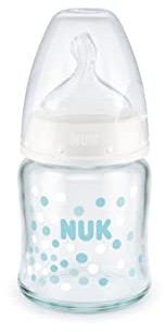 NUK Biberon col large SERENITY+ Verre 120ml 0-6m M Mixte