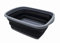 SAMMART 10 l Faltbare Wanne – Faltbare Geschirrwanne – tragbarer Waschbecken – platzsparender Kunststoff-Waschbecken (Dunkelgrau/Schwarz)