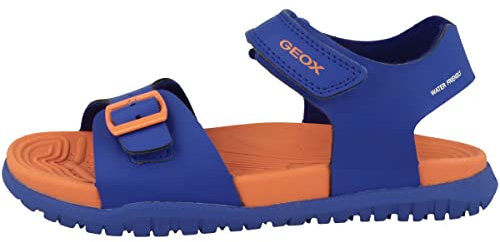 Geox Garçon J Fommiex Boy Sandal, Orange Royal, 28 EU