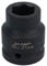 3/4 Drive 21mm Shallow Metric MM Impact Impacted Socket 6 Sided Single Hex